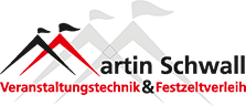 Logo: Martin Schwall Veranstaltungstechnik & Festzeltverleih